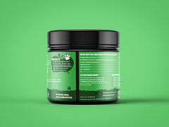 Dog Oral Supplement Back Side Guarantee & Ingredients