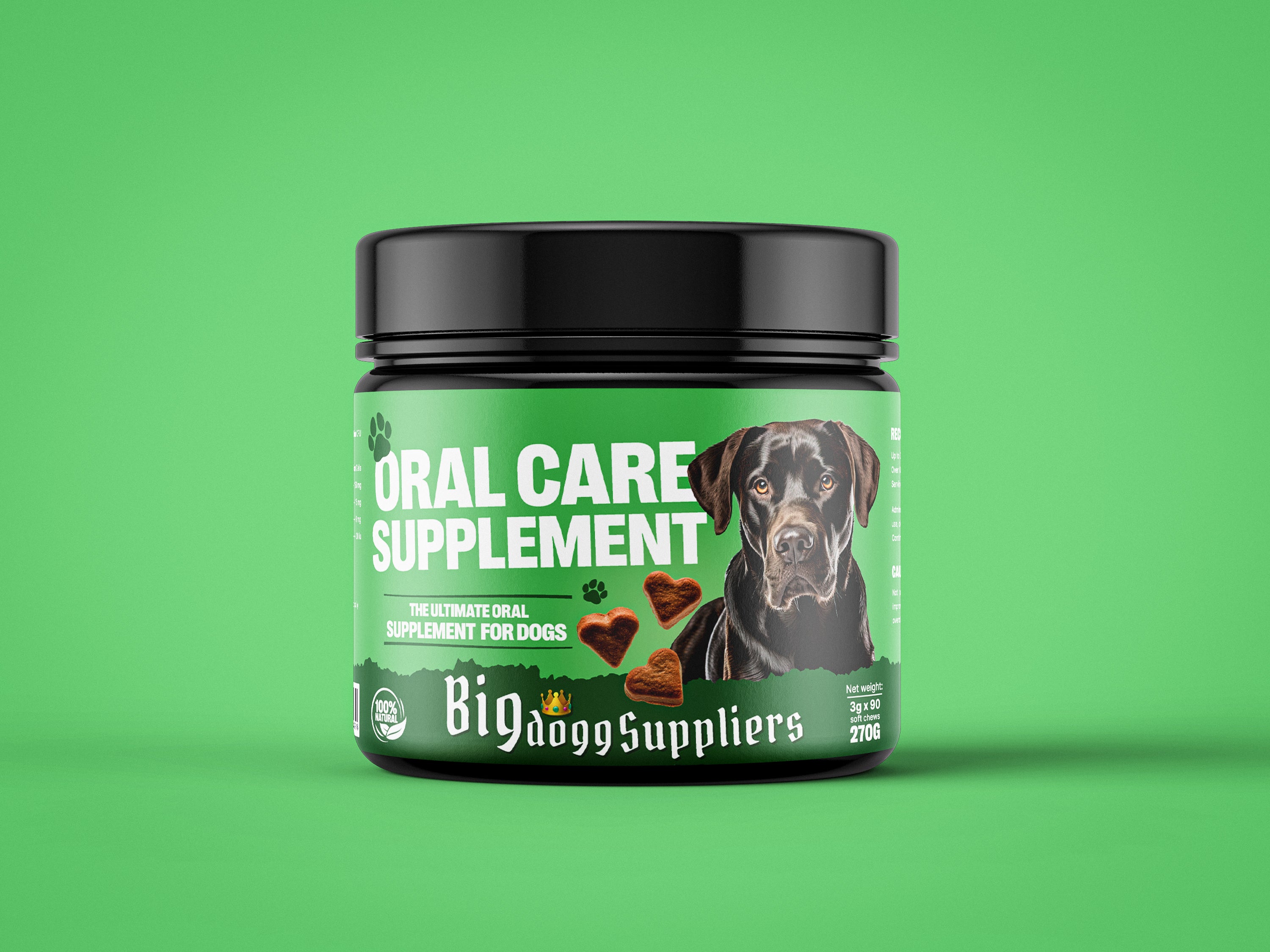 Dog Oral Care Supplement Front side